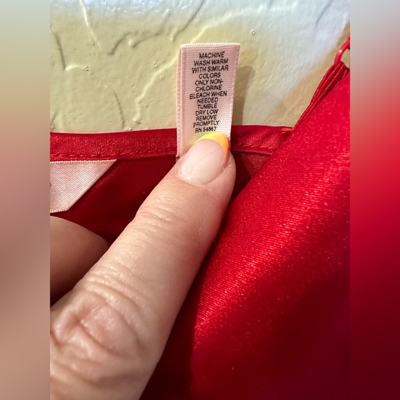 Victoria’s Secret Red Chemise Gown Panty Set - Picture 6 of 10